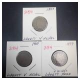 1897, 1899, 1900 Liberty V Nickels
