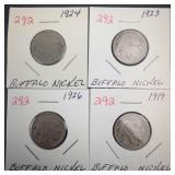 1919, 1923, 1924, 1926 Buffalo Nickels