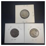 1927, 1928, 1928-D Buffalo Nickels