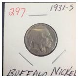 1931-S Buffalo Nickel