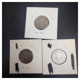 1935 P,D,S Buffalo Nickels