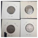 1937 P,D,S and 1938-D Buffalo Nickels