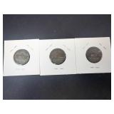 1945 P,D,S silver war Nickels
