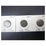 1944 P,D,S silver war Nickels