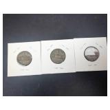 1945 P,D,S silver war Nickels