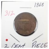 1868 2 Cent Piece