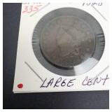 1828 Large Cent, small wide date