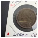 1856 Large Cent, upright 5