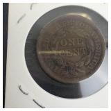 1856 Large Cent, upright 5
