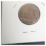 1857 Flying Eagle Cent, worn