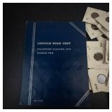 vintage album #2 starting 1941, 50 wheat cents