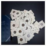 vintage album #2 starting 1941, 50 wheat cents