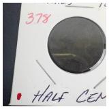 1807 Half Cent, scratches
