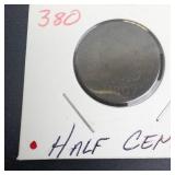 1809 Half Cent, normal date