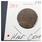 1829 Half Cent