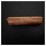 1 roll of 50 wheat cents teens thru twenties