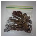 1 bag of 150 mixed wheat cents 30's thru 50's