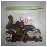 1 bag of 150 mixed wheat cents 30's thru 50's