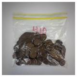 1 bag of 150 mixed wheat cents 30's thru 50's