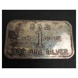 1 oz.999 silver bar