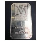1 oz.999 silver bar