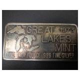 1 oz.999 silver bar