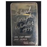 1 oz.999 silver bar
