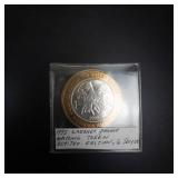 1995 Caesars Palace limited edition gaming token  approx .6 troy oz