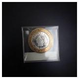1995 Caesars Palace limited edition gaming token  approx .6 troy oz