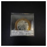 1995 Caesars Palace limited edition gaming token  approx .6 troy oz
