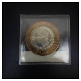 1995 Caesars Palace limited edition gaming token  approx .6 troy oz