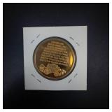 Longines & Wittnauer Wildlife Series gold plated 1 oz sterling , Plains Bison