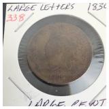1830 Large Cent, large letters