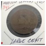 1833 Large Cent, medium letters