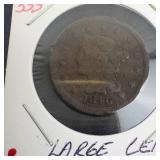 1846 Large Cent, sm date