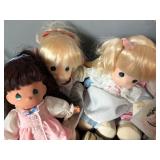 Five Vintage Precious Moments Dolls Including Missy, Mommy I Love You and Philip
