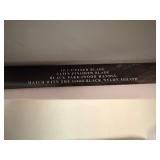 Big Game Tracker Hunting Knife 15 1/2' Fixed Blade Satin Finish, Black Bakka Wood Handle