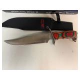 Frost Cutlery Howling Wolf II 16 1/2' Bowie Stainless Steel Blade, Frost Wood Handle