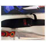 Frost Cutlery Howling Wolf II 16 1/2' Bowie Stainless Steel Blade, Frost Wood Handle