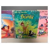 Little Golden Books - Bambi, Three Little Pigs, Mother Goose and The Sorcerer's Apprentice