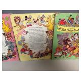 Little Golden Books - Bambi, Three Little Pigs, Mother Goose and The Sorcerer's Apprentice
