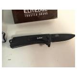 ElitEdge Gray Shark Abs Folder 4 3/4' Closed (Retail $36.95) and ElitEdge Mermaid Assist 4 1/2' Closed (Retail $32.95)