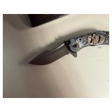 ElitEdge Grey Grim Reaper Assisted 4 3/4' Closed (Retail $36.95) and ElitEdge Green Skull Folder 4 3/4' Closed (Retail $36.95)