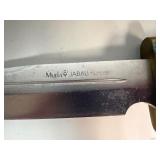 Vintage Antler Handle Bowie Knife with Sheath 18' Overall