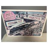 '1949 Fun & Thrills American Flyer and Erector' Tin Sign (1993 Production Date) 16 1/2' x 12 1/2'