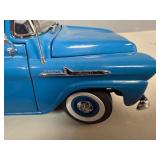 1958 Chevy Apache Pickup Truck Blue - Danbury Mint 1/24 Diecast