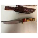 Chipaway Cutlery Sunflower II Knife Genuine Bone Handle 12' Overall