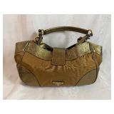 PRADA Shoulder Bag, Tobacco and Bronze, Nylon and Leather Includes Authenticity Card, Product Tag and Dust Bag - Excellent Condition