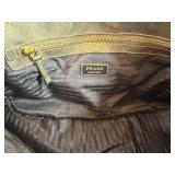 PRADA Shoulder Bag, Tobacco and Bronze, Nylon and Leather Includes Authenticity Card, Product Tag and Dust Bag - Excellent Condition