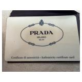 PRADA Shoulder Bag, Tobacco and Bronze, Nylon and Leather Includes Authenticity Card, Product Tag and Dust Bag - Excellent Condition